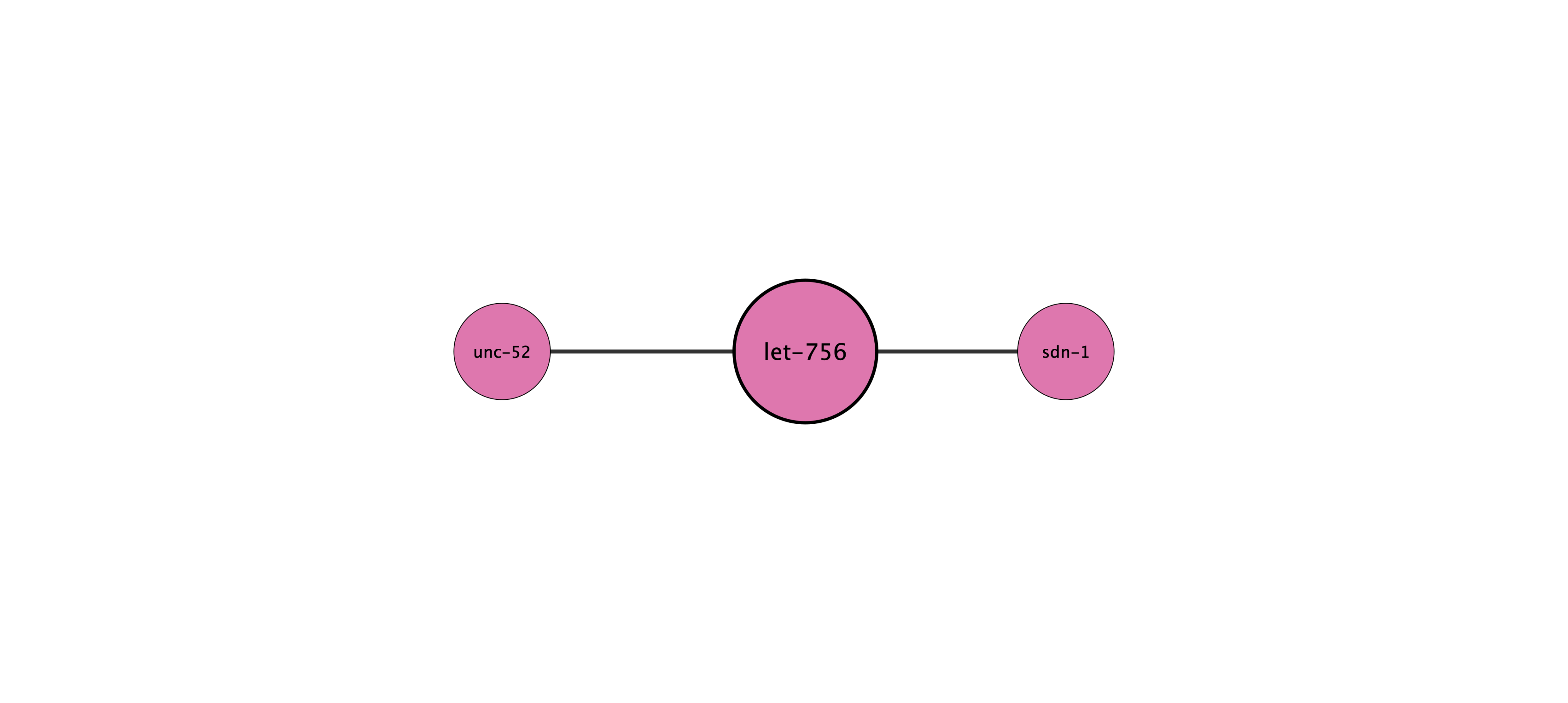 let-756 protein interaction network