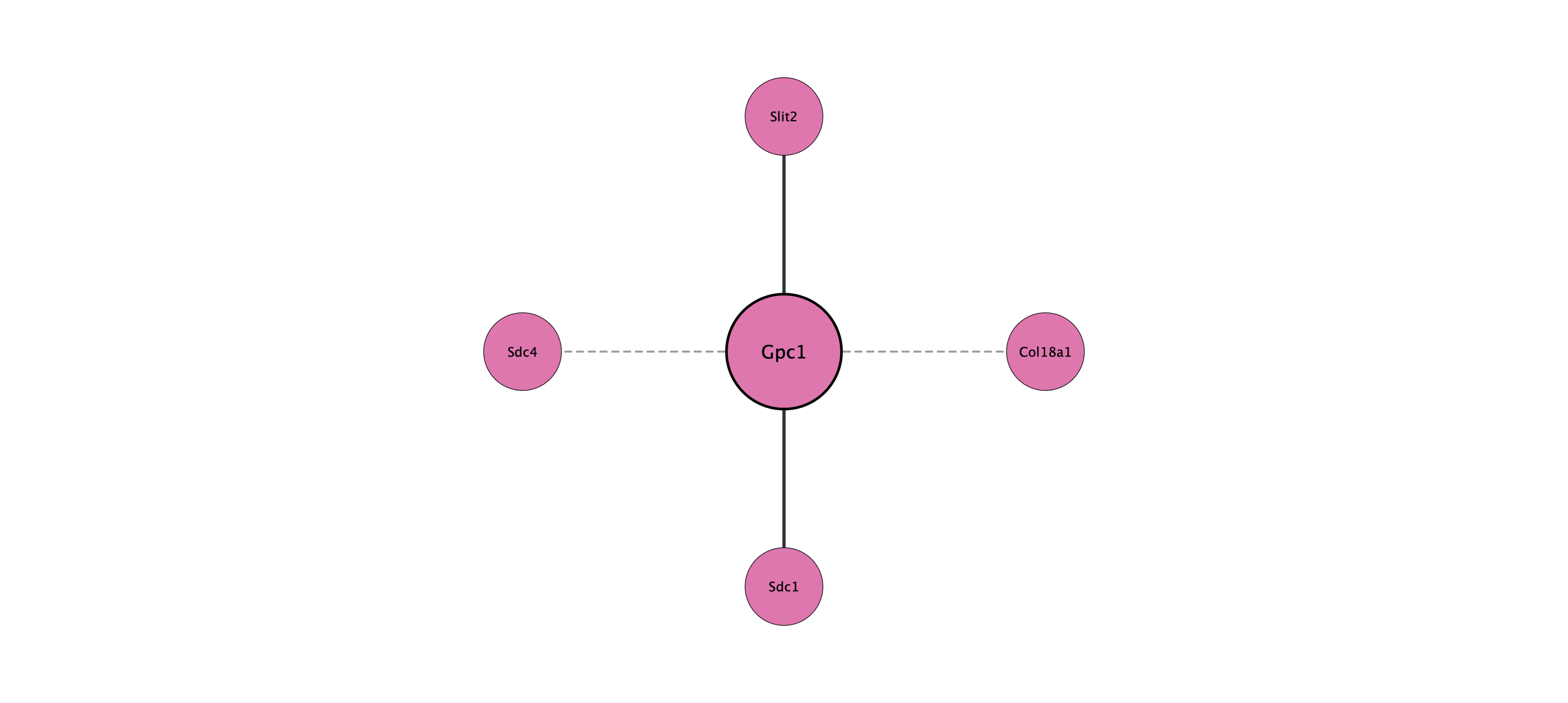 Gpc1 protein interaction network