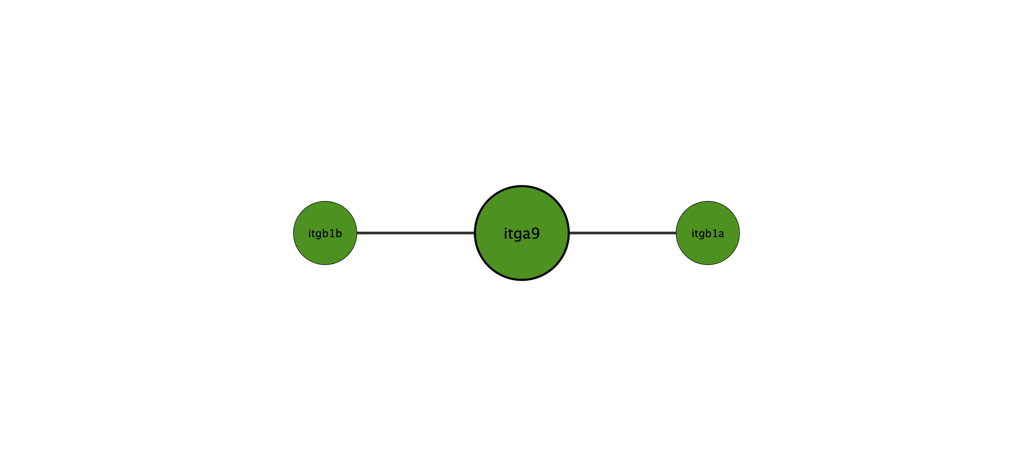 itga9 protein interaction network