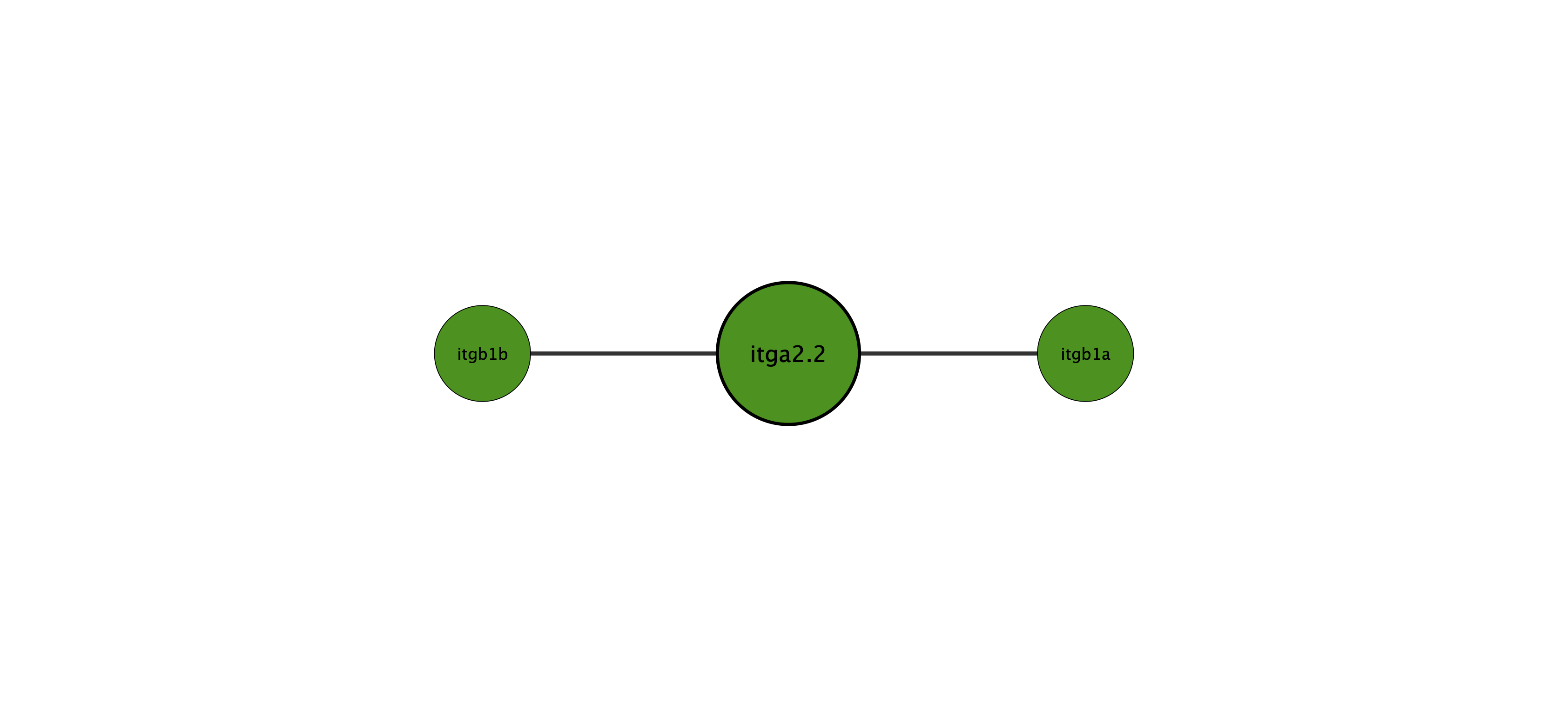 itga2.2 protein interaction network